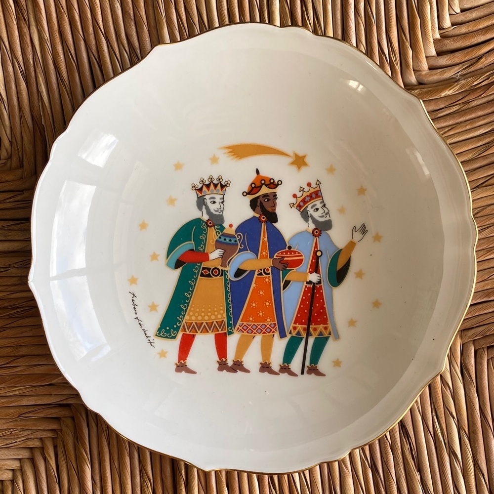 Kaiser W Germany Barbara Furstenhofer Decorative Plate with Three Kings Design